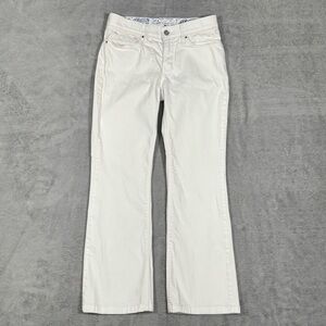 Levis 525 Bootcut Perfect Waist Jeans Womens 4 White Mid Rise Stretch Western